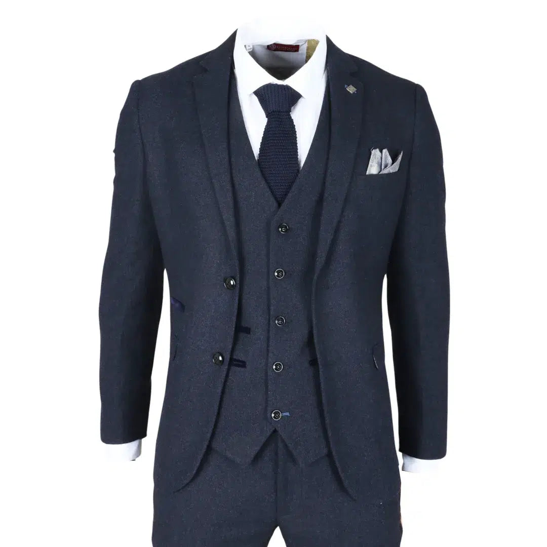 Slim-Fit-Tweedanzug für Herren – Blazer und Hose im klassischen Smart-Casual-Stil