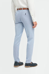 Miami – Blaue Crosshatch-Hose für Herren
