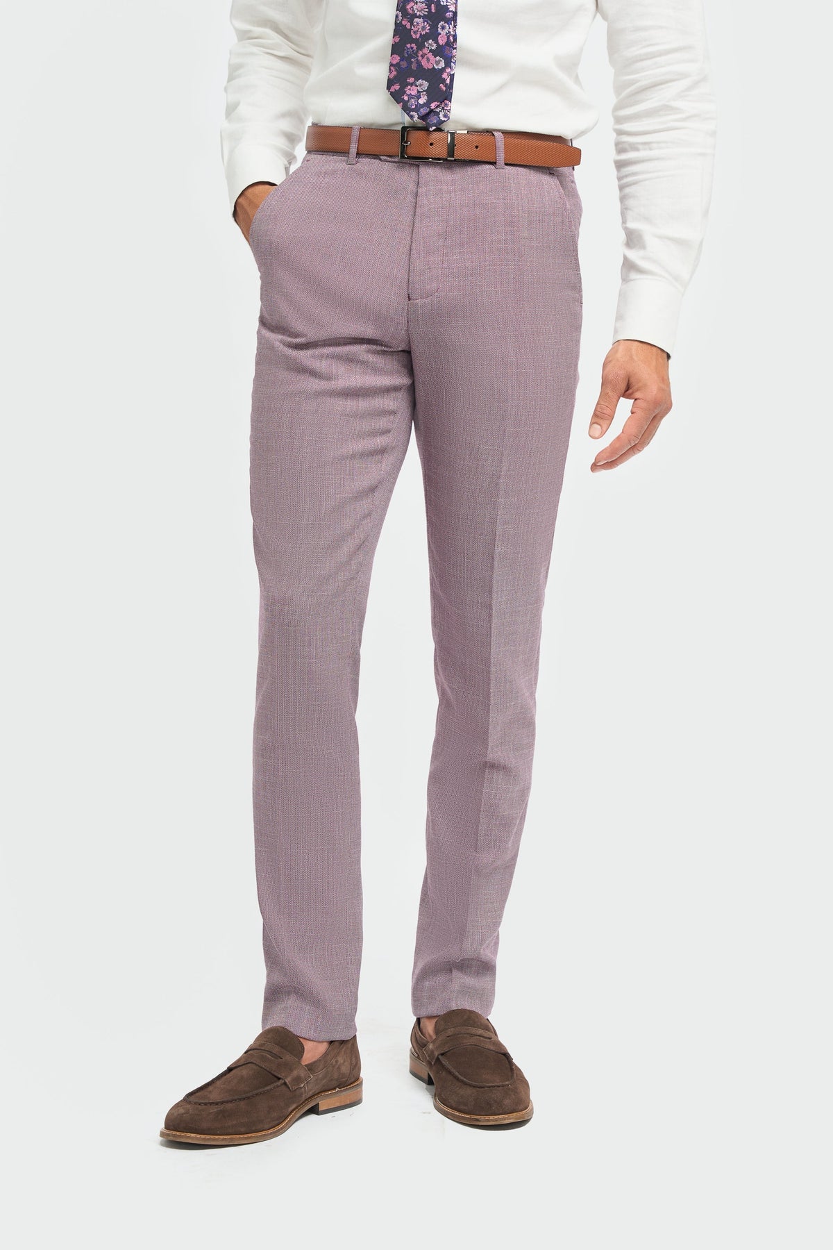 Miami – Rosa Crosshatch Sommerhose für Herren