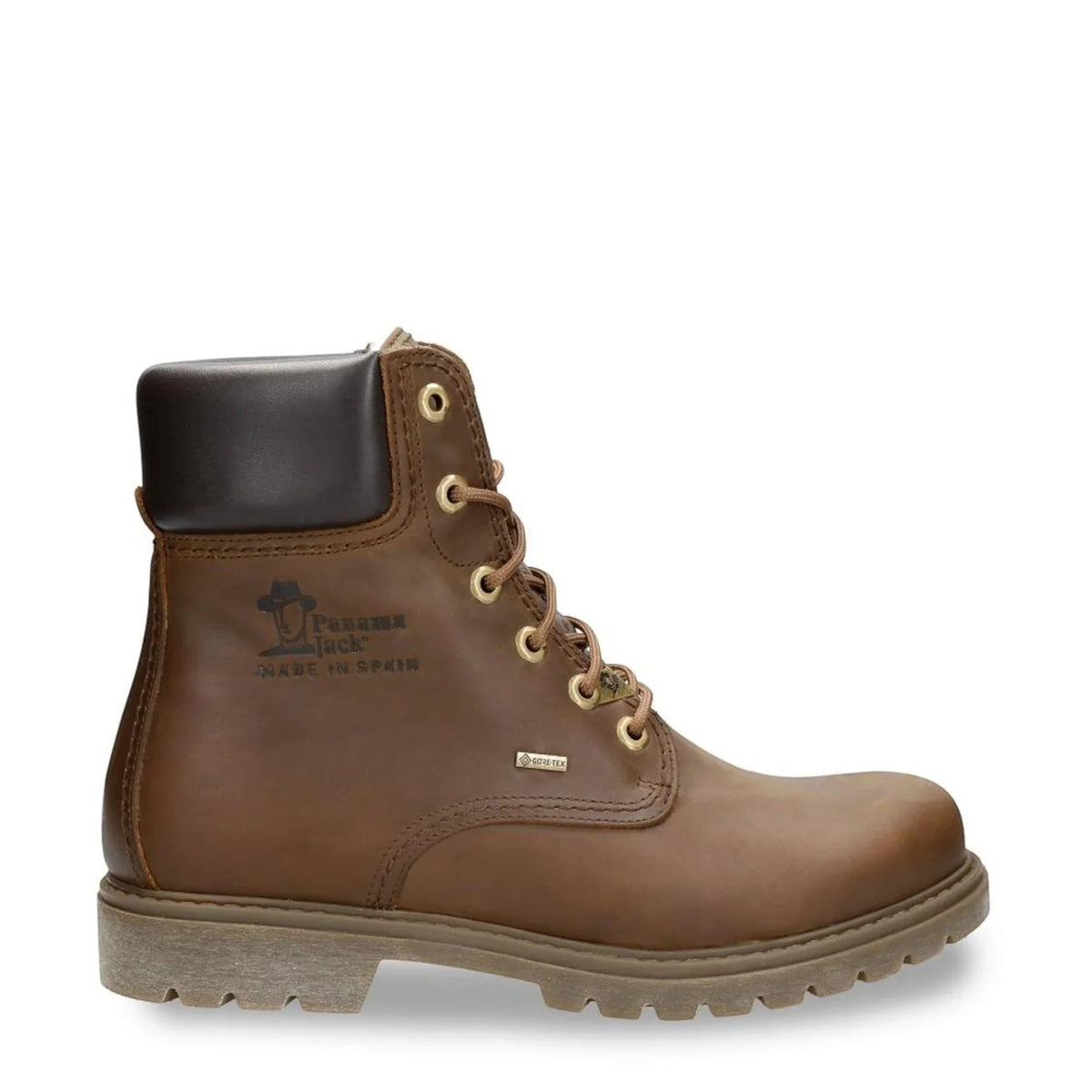 03 GTX C1 – Wasserdichte Herren-Ankle-Boots aus Leder in Rindenbraun