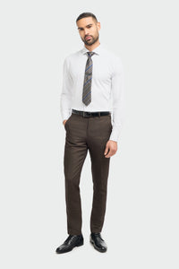 Caridi - Braune Tweedhose für Herren