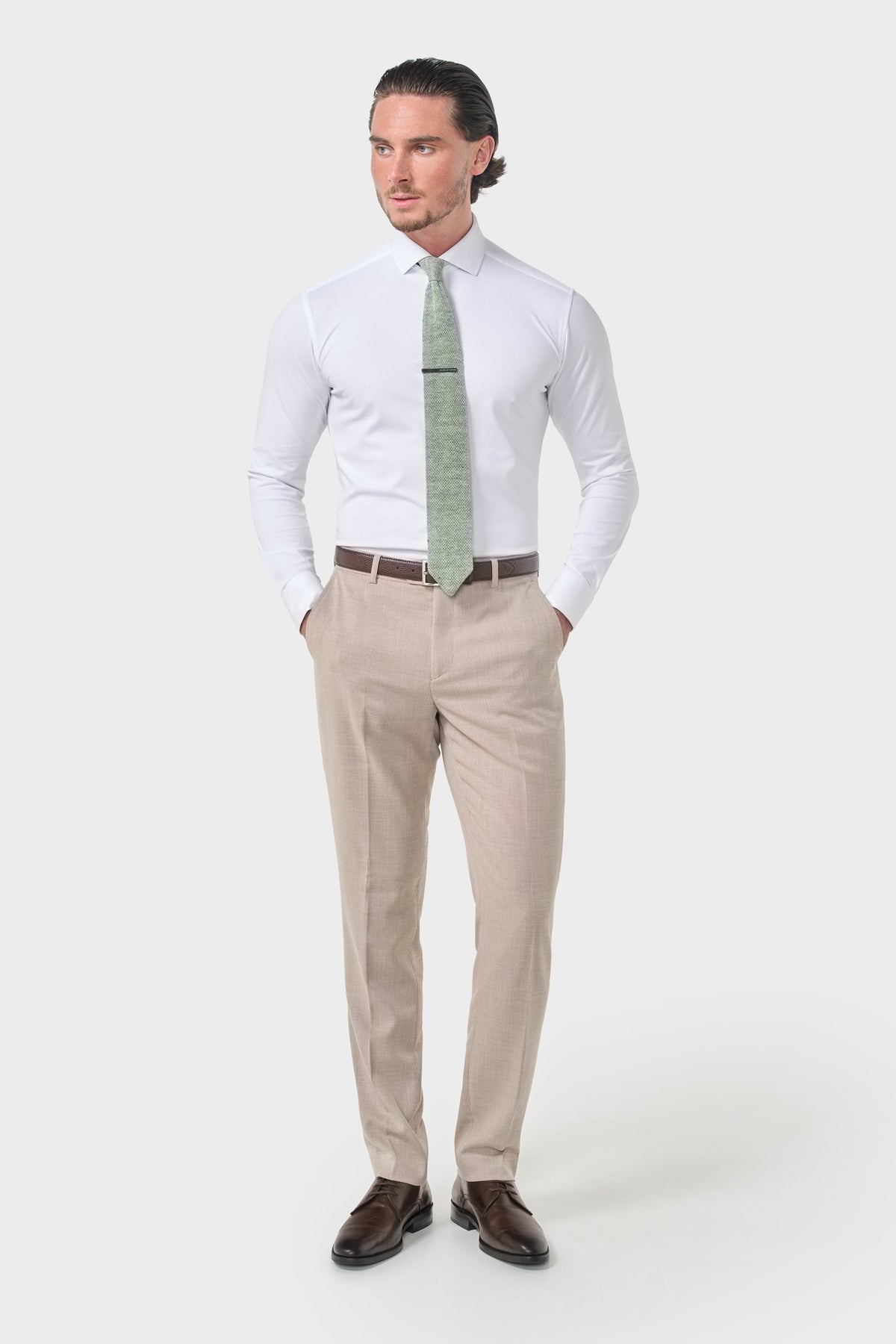 Miami - Beige Hochzeitshose für Herren