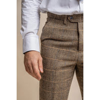 Albert - Hellbraune Tweedhose für Herren