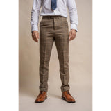 Albert - Hellbraune Tweedhose für Herren