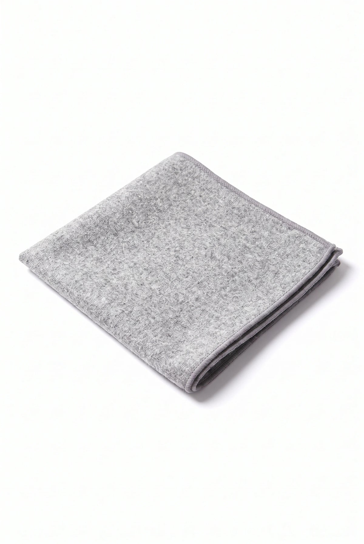 Graues Tweed-Einstecktuch für Herren