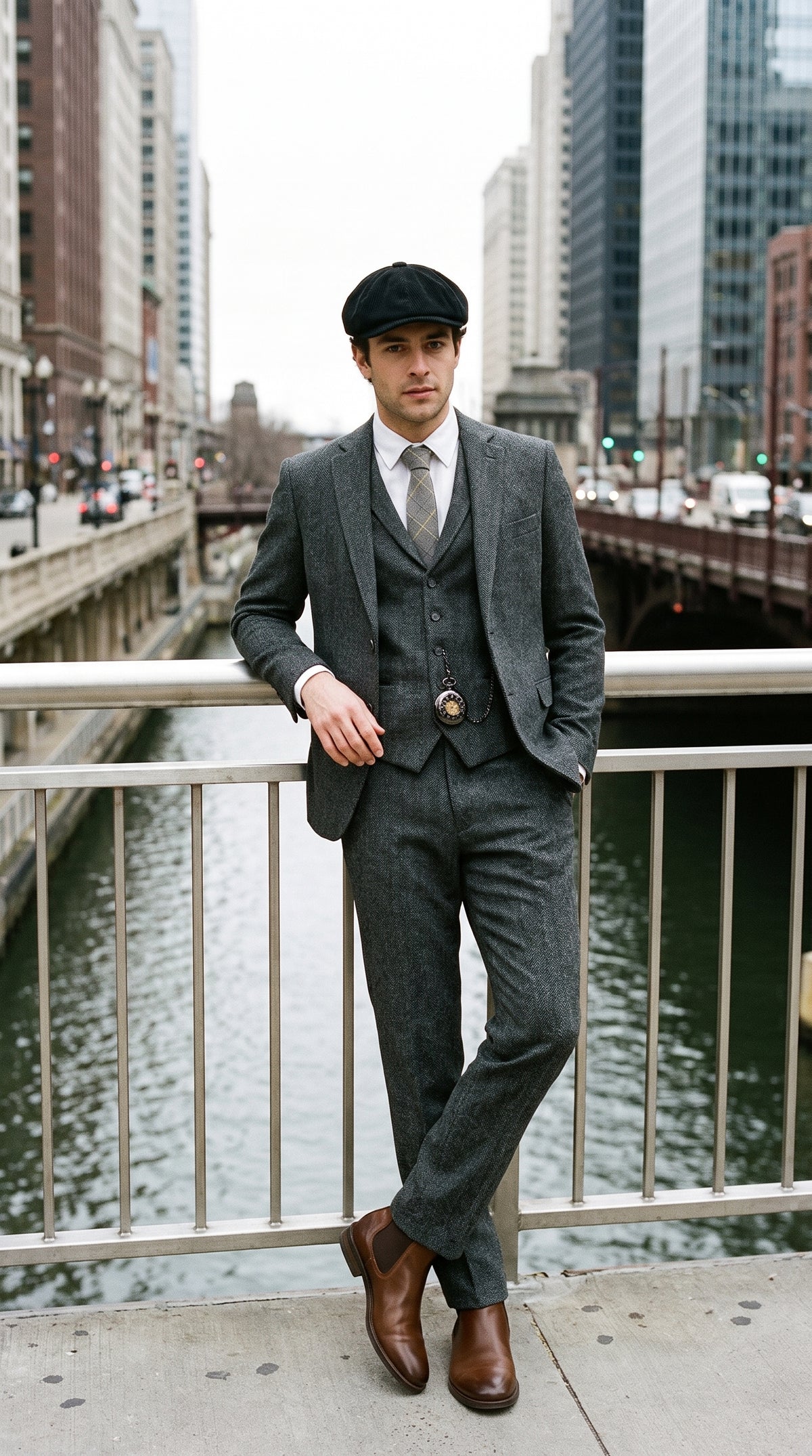 Look #235 styled with Weißes Herrenhemd aus reinem Leinen, langärmelig, mit Knopfleiste, Sommerhemd