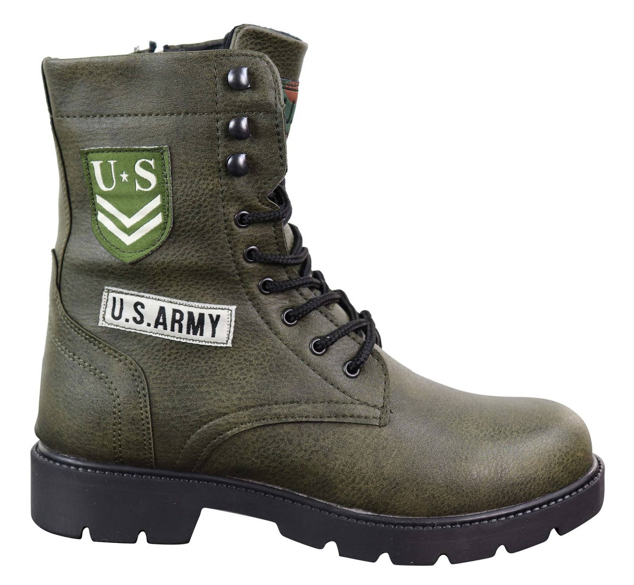 Mens U.S. Army Style Ankle Boots