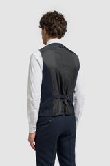 Caridi - Herren-Tweed-Weste in Marineblau