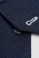 Caridi - Herren-Tweed-Weste in Marineblau