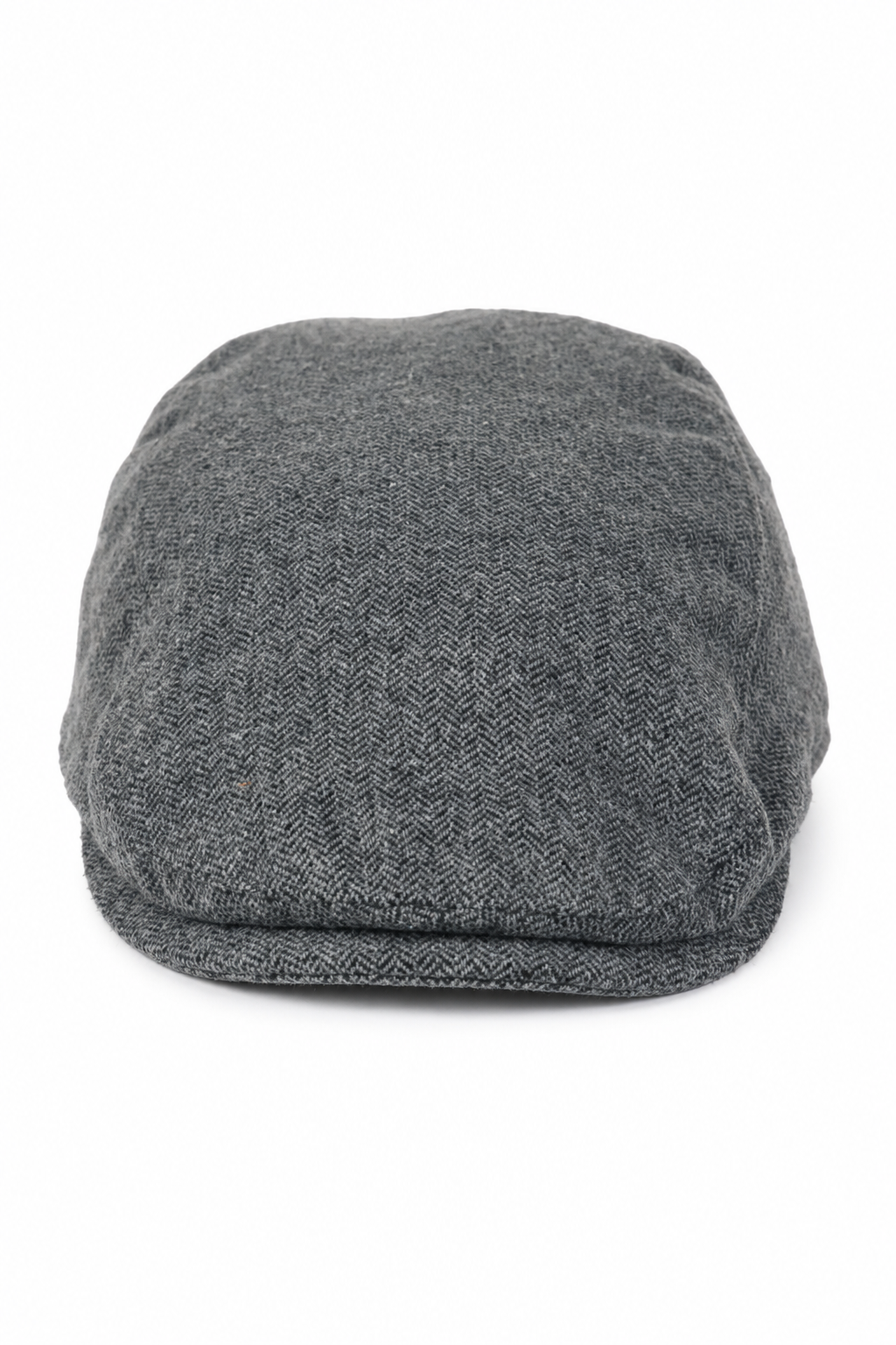 Herren Flatcap Baker Boy 8 Panel Grandad Tweed Fischgrät Grau Vintage