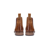 Mens Real Leather Chelsea Dealer Boots Slip On Smart Casual Retro VIntage Blinders Classic