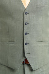 Miami - Salbeigrüne Sommerweste für Herren