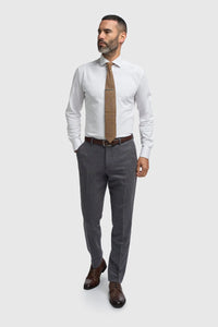 Thomas – Herrenanzug, dreiteilig, marineblau, aus Wollmischung und Tweed