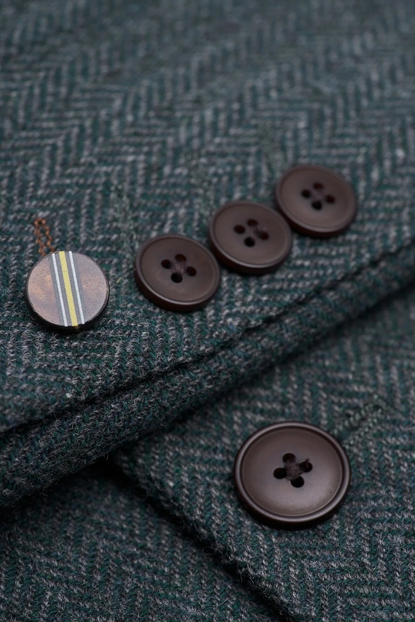 Thomas – Olivgrüner 3-teiliger Anzug aus Wollmischgewebe