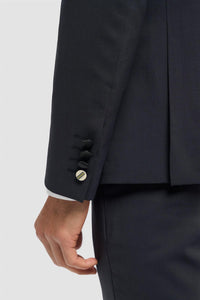 Aspen – Marineblauer, zweireihiger Smokingblazer für Herren