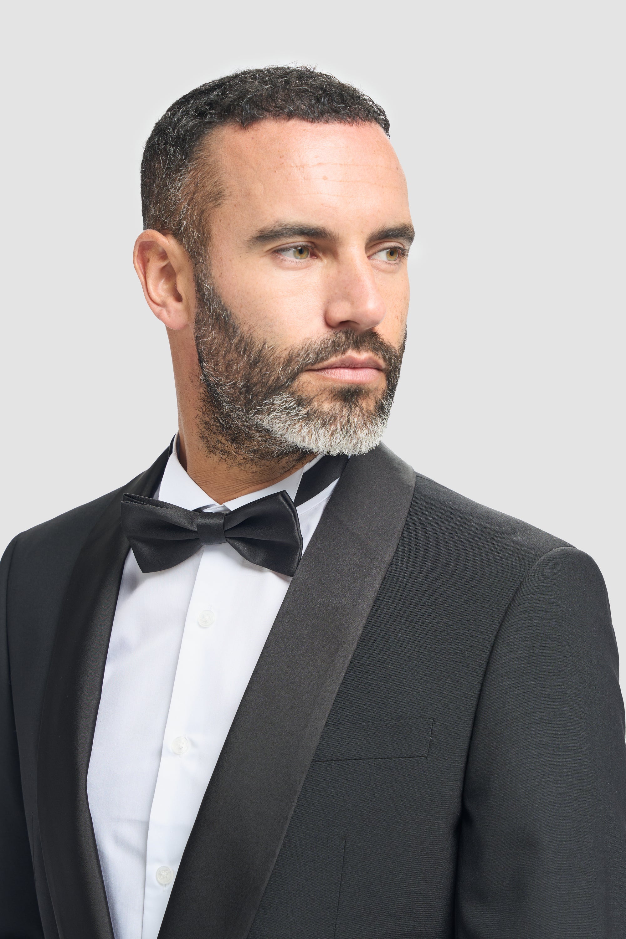 Aspen – Schwarzer Smoking für Herren, zweiteiliger Hochzeitsanzug