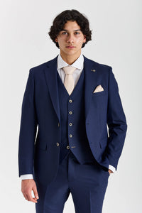 Belmont – Marineblauer 3-teiliger klassischer Hochzeitsanzug für Herren