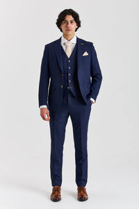 Belmont – Marineblauer 3-teiliger klassischer Hochzeitsanzug für Herren