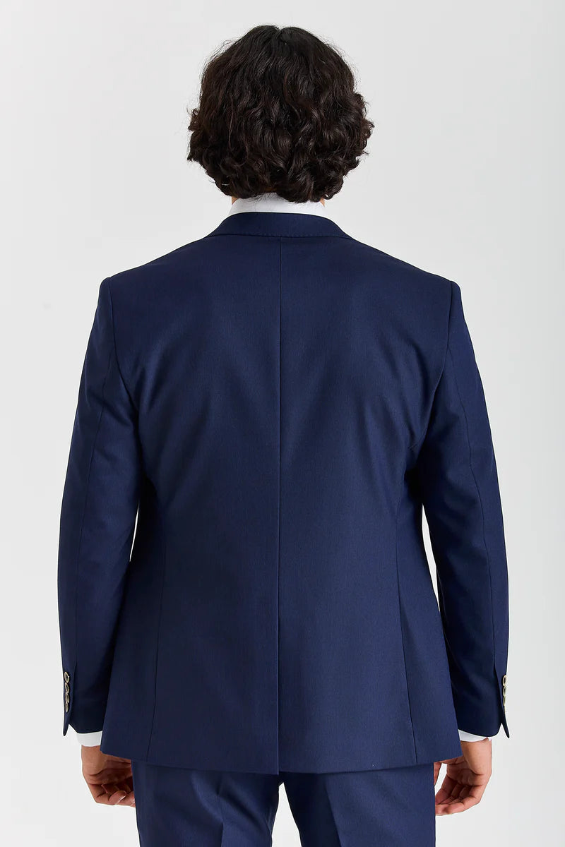 Belmont – Marineblauer 3-teiliger klassischer Hochzeitsanzug für Herren