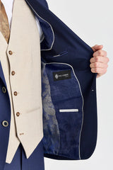 Belmont Navy Anzug mit kontrastierender Belmont Beige Weste