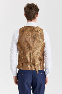 Belmont Navy Anzug mit kontrastierender Belmont Beige Weste