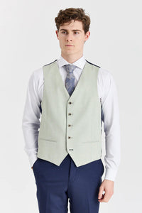 Belmont Navy Anzug mit kontrastierender Belmont Sage Weste