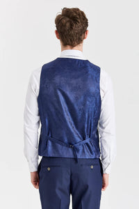 Belmont Navy Anzug mit kontrastierender Belmont Sage Weste