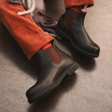Booma 607 - Braune Chelsea-Boots aus Leder