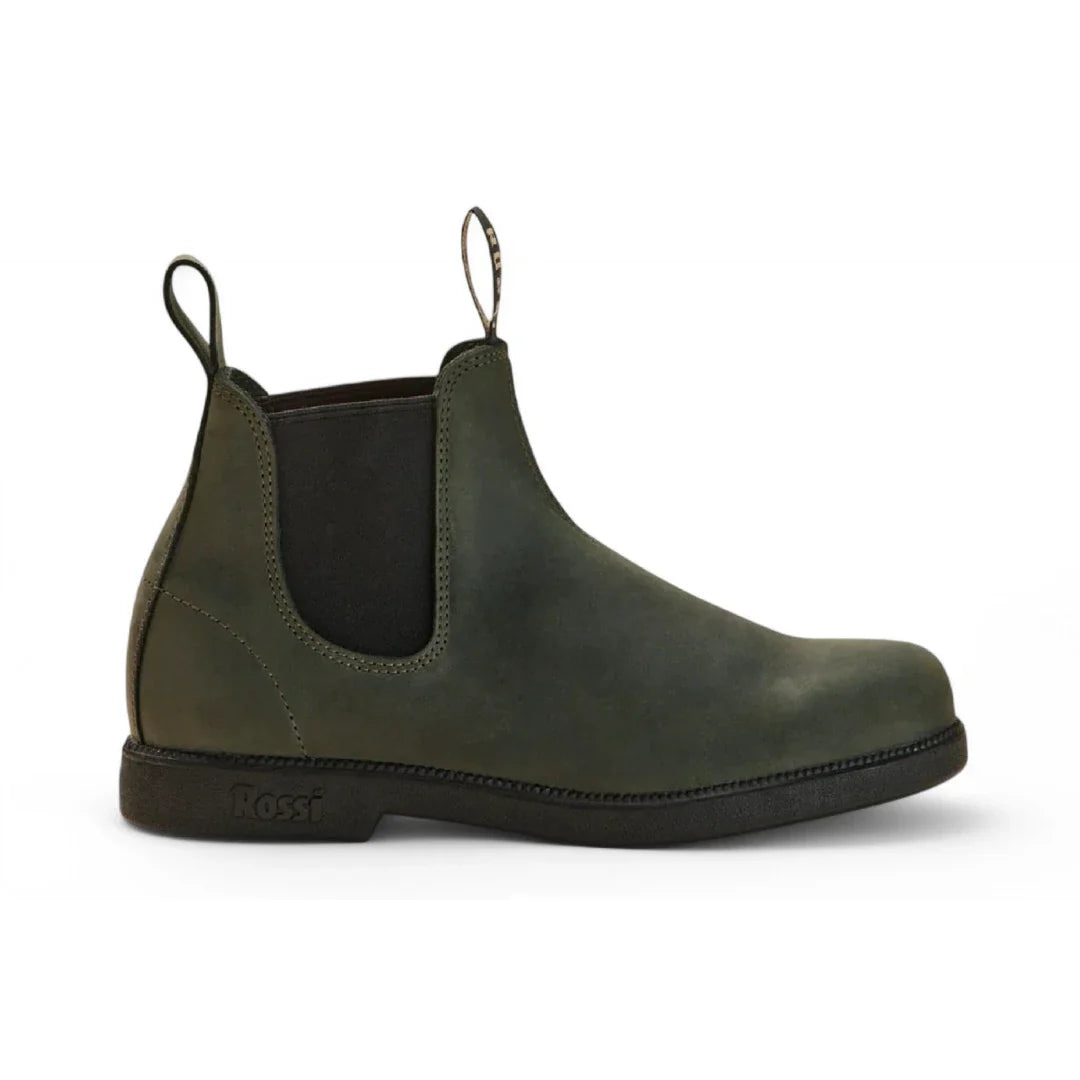 Booma 607 – Olivgrüne Chelsea-Boots aus Leder