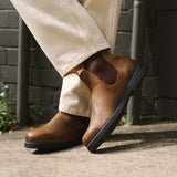 Booma 607 - Hellbraune Chelsea-Boots aus Leder