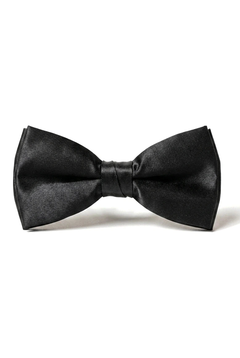 Fliege Schwarz Satin Clip On Herren Jungen Unisex Smokinghemd