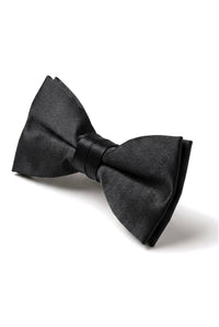 Fliege Schwarz Satin Clip On Herren Jungen Unisex Smokinghemd