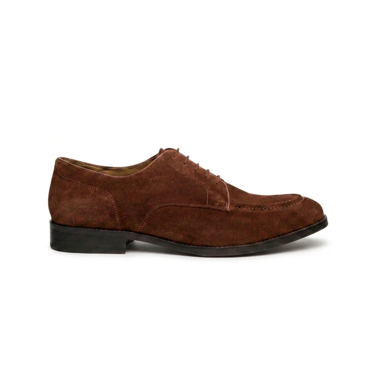 Brera - Klassische Herren-Derby-Schnürschuhe aus braunem Wildleder