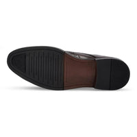 Cambridge - Dunkelbraune Herren-Brogue-Derby-Schuhe mit Flügelkappe