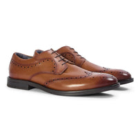 Cambridge - Herren-Brogue-Derby-Schuhe in Hellbraun
