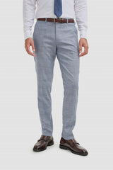 Camden - Herrenhose mit blauem Karomuster
