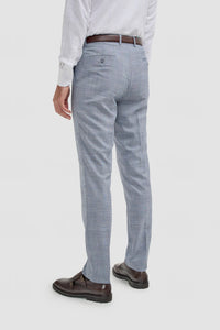 Camden - Herrenhose mit blauem Karomuster