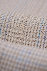 Caridi - Herren Tweed Beige Hochzeitsblazer