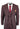 Cavani Carly - Men's 3 Piece Tweed Check Burgundy Suit