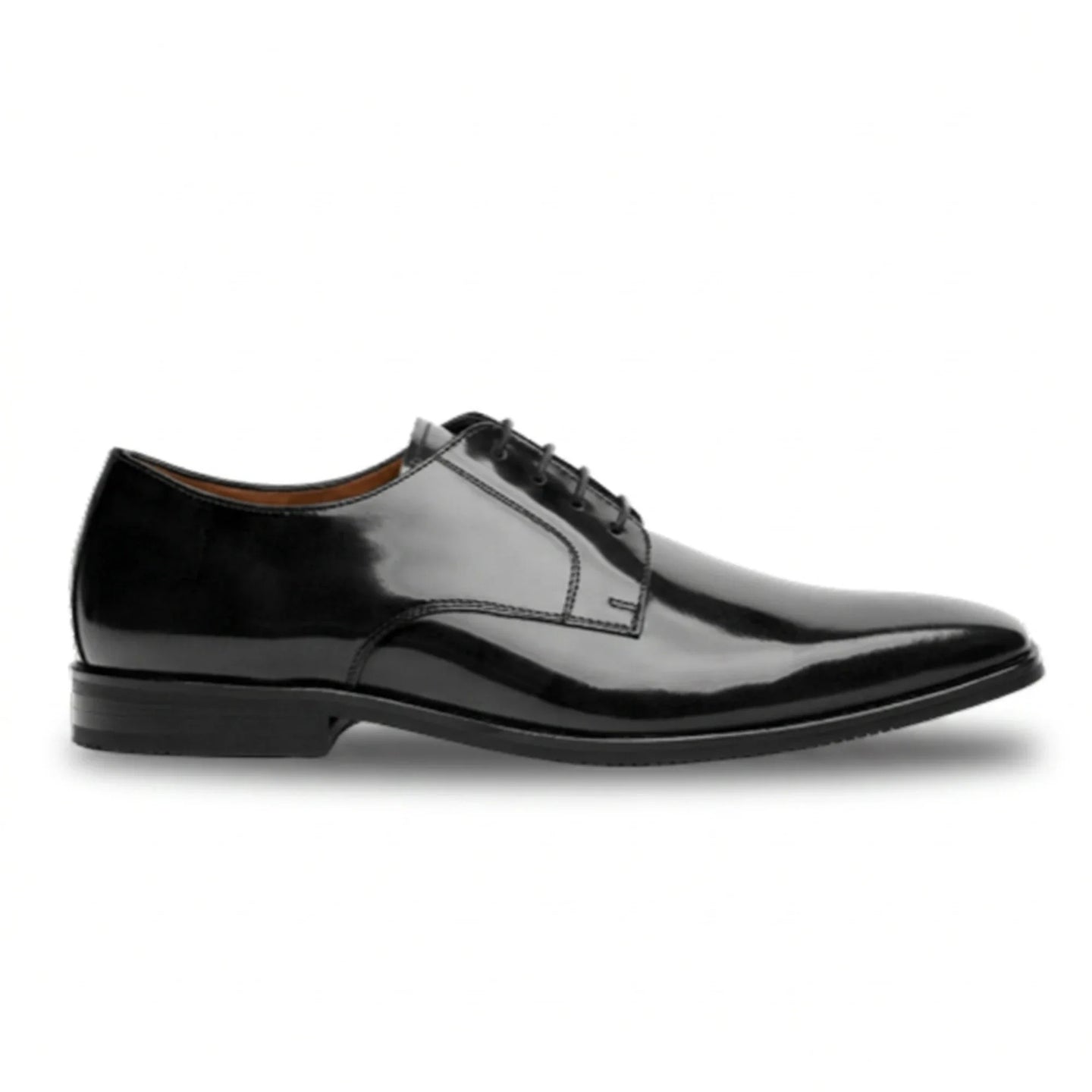Chester - Schwarze, hochglanzpolierte Derby-Schuhe für Herren