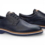 Claret - Blaue Herren-Derby-Schnürschuhe aus Leder