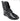 Mens Black Leather Lined Italian Boots Laced Casual Diamond Design