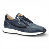 Getafe – Blaue Herren-Sneaker aus Leder, bequemer Tragekomfort
