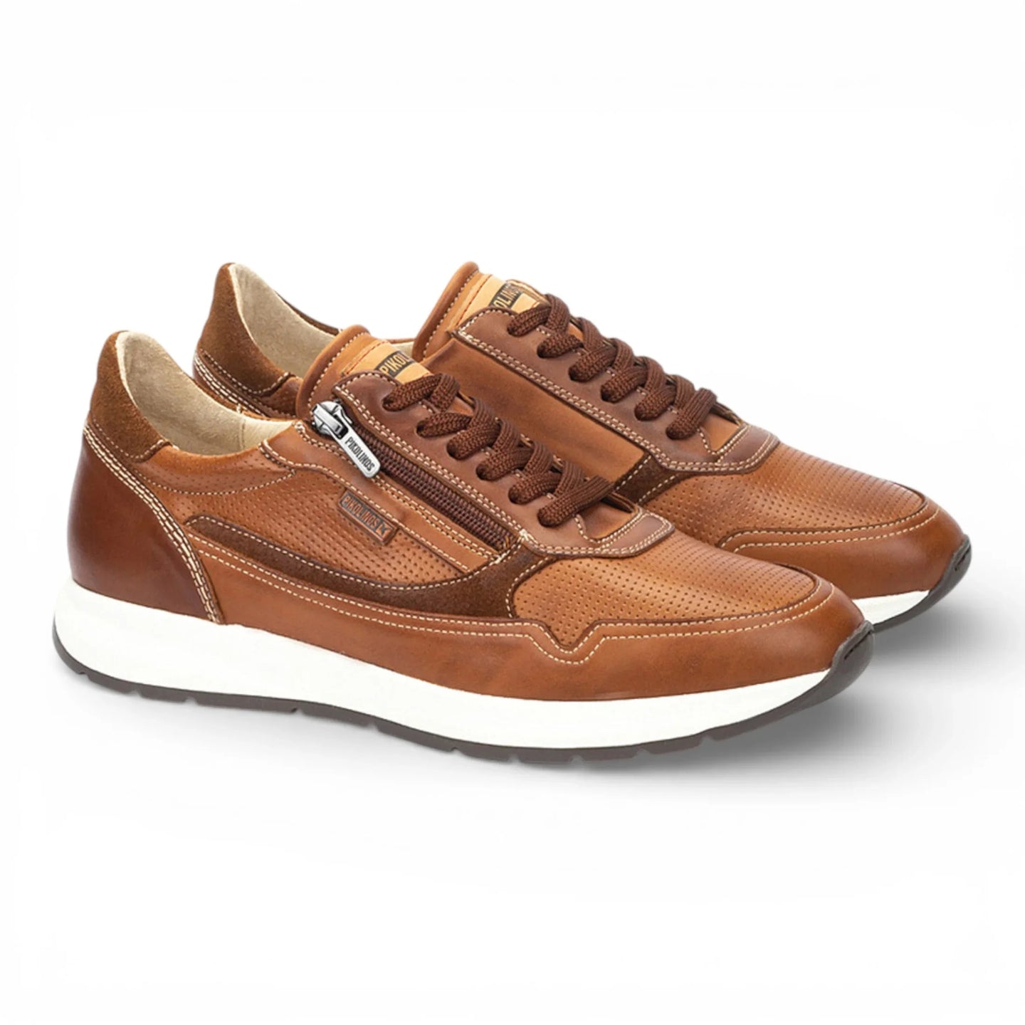 Getafe – Braune Herren-Sneaker aus Leder, bequemer Tragekomfort