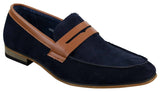 Mens Suede Slip On Loafers Moccasins Smart Casual Italian Designer Shoes