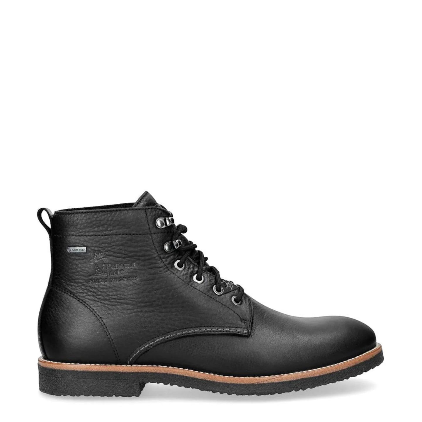 Glasgow GTX C3 – Schwarze, wasserdichte Herren-Ankle-Boots aus Leder