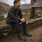 Glasgow GTX C3 – Schwarze, wasserdichte Herren-Ankle-Boots aus Leder