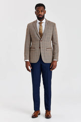 Harris Brown Tweedanzug mit kontrastierender Mayfair Navy Hose