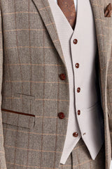 Harris Brown Tweedanzug mit Mayfair Stone Weste