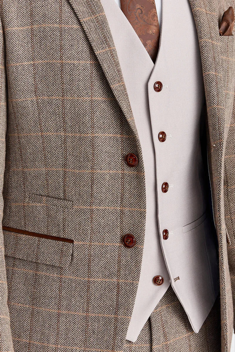 Harris Brown Tweedanzug mit Mayfair Stone Weste